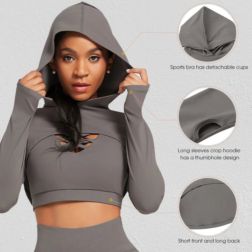 Custom logo 3 PCS women Hollow Custom fitness Seamless Active Wear Yoga Set Workout Clothing gym fitness sets