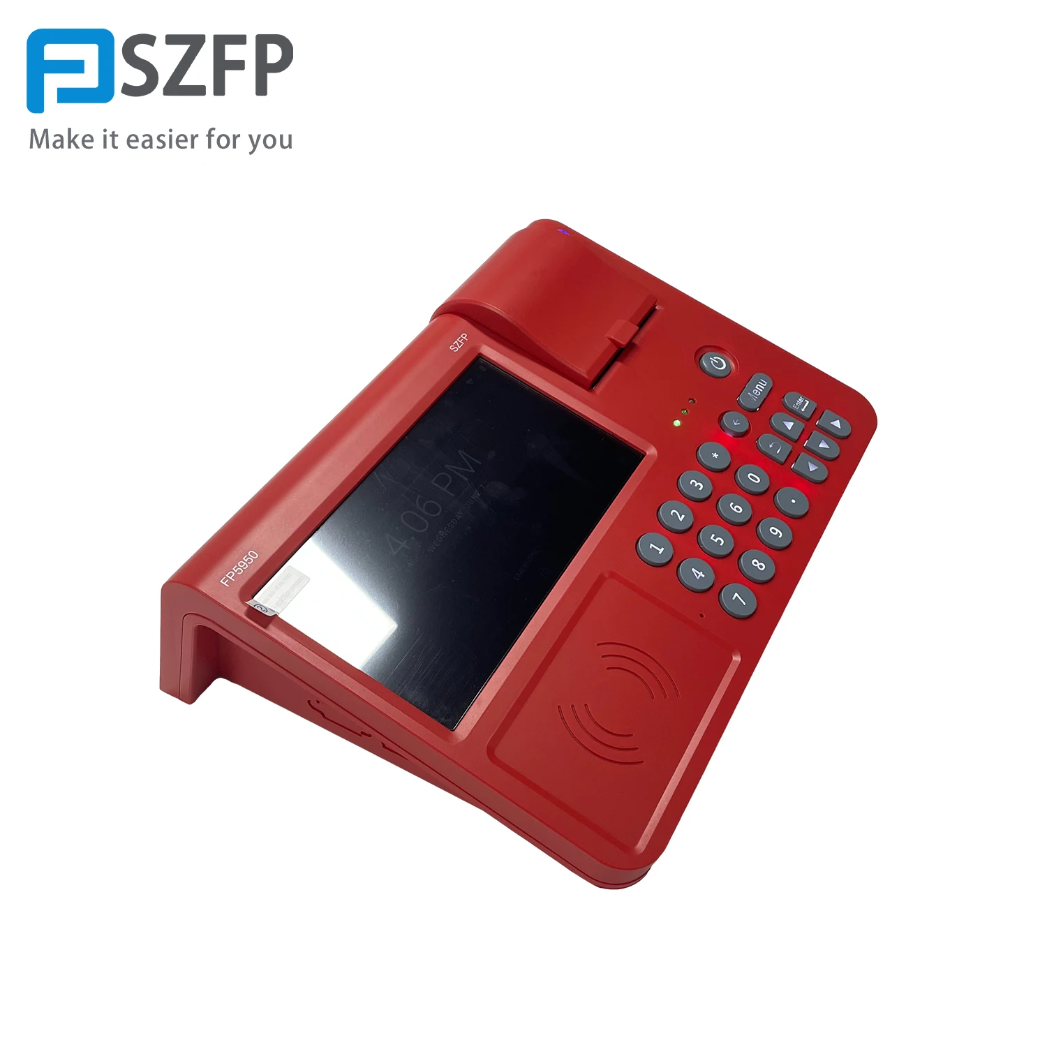 Большой Размер Android Pos машина FP5950 система 7 дюймов Цветная Поддержка печати и многоязычная