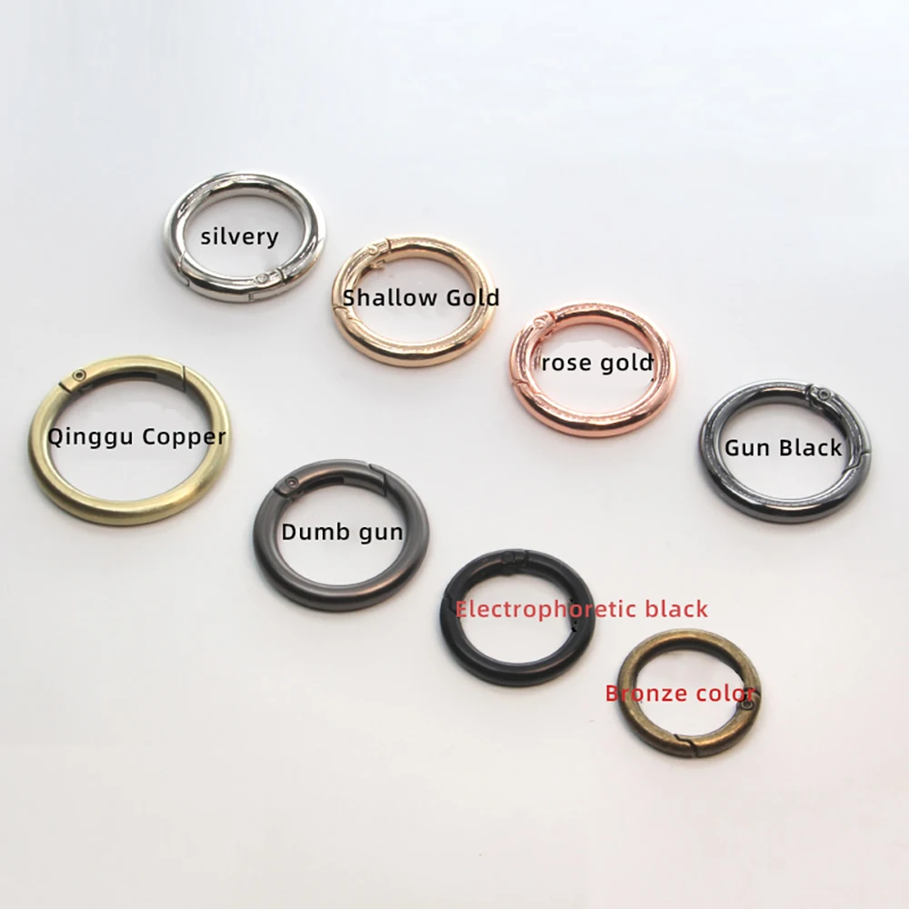 O-style Metal Wire Buckle DIY Accessory for Belt & Bags Handcrafted Metal O Ring