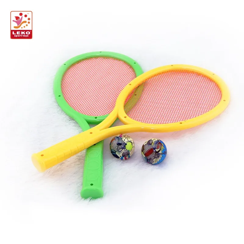 Wholesale 2pcs Kids Sport Plastic Beach Paddle with 3 pu stress ball