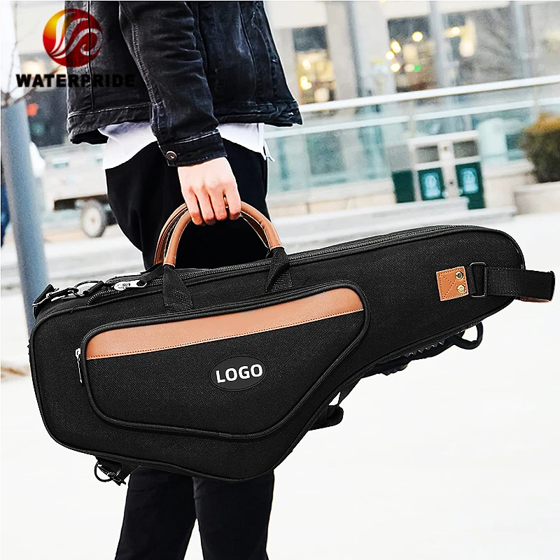 Customize Saxophone Gig Bag Lightweight Alto Saxophone Case Bag Black Oxford Bag for High Saxophones for Sale Via