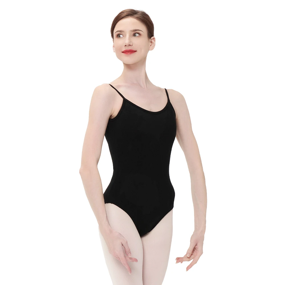 Girls Adult Kids Full Front V Back Full Lining Ballet Cut Leg Line Camisole Dance Leotard Wholesale