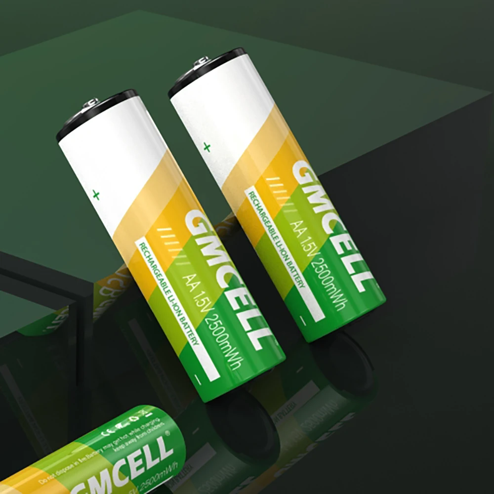 GMCELL USB Battery Most Popular Best Seller AA USB C Battery Replacement Lithium ion Rechargeable 14500 Type-c Battery