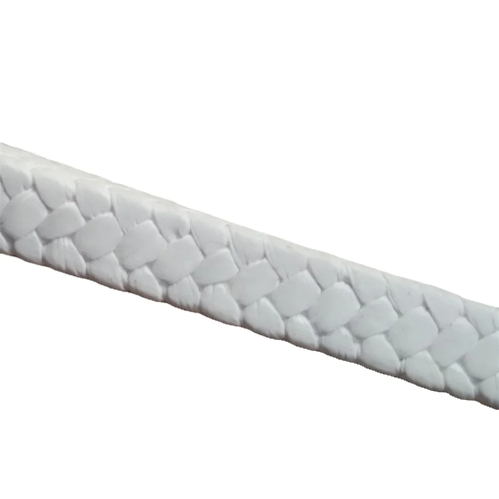 PTFE rope gland packing with silicone lubricant