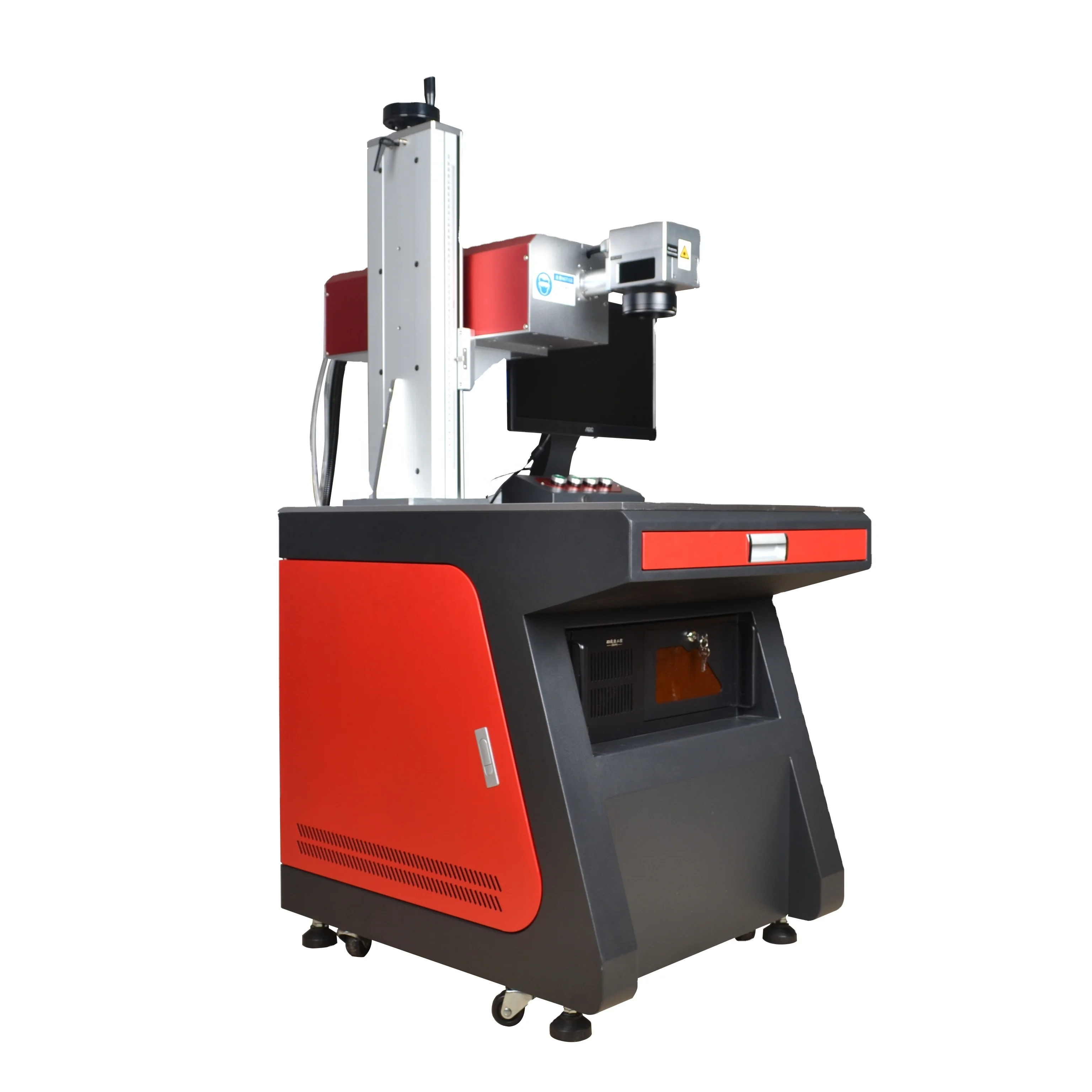 Hanniu Uv laser marking machine for glass 3w fabrics leather PVC laser marker cnc laser engraver