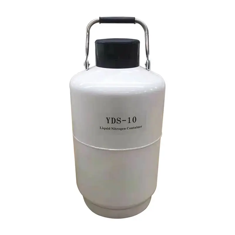 10 L Liquid Nitrogen Tank Bottle Cryogenic Container Liquid Nitrogen Storage Jar Cow Semen Storage Low Temperature Container