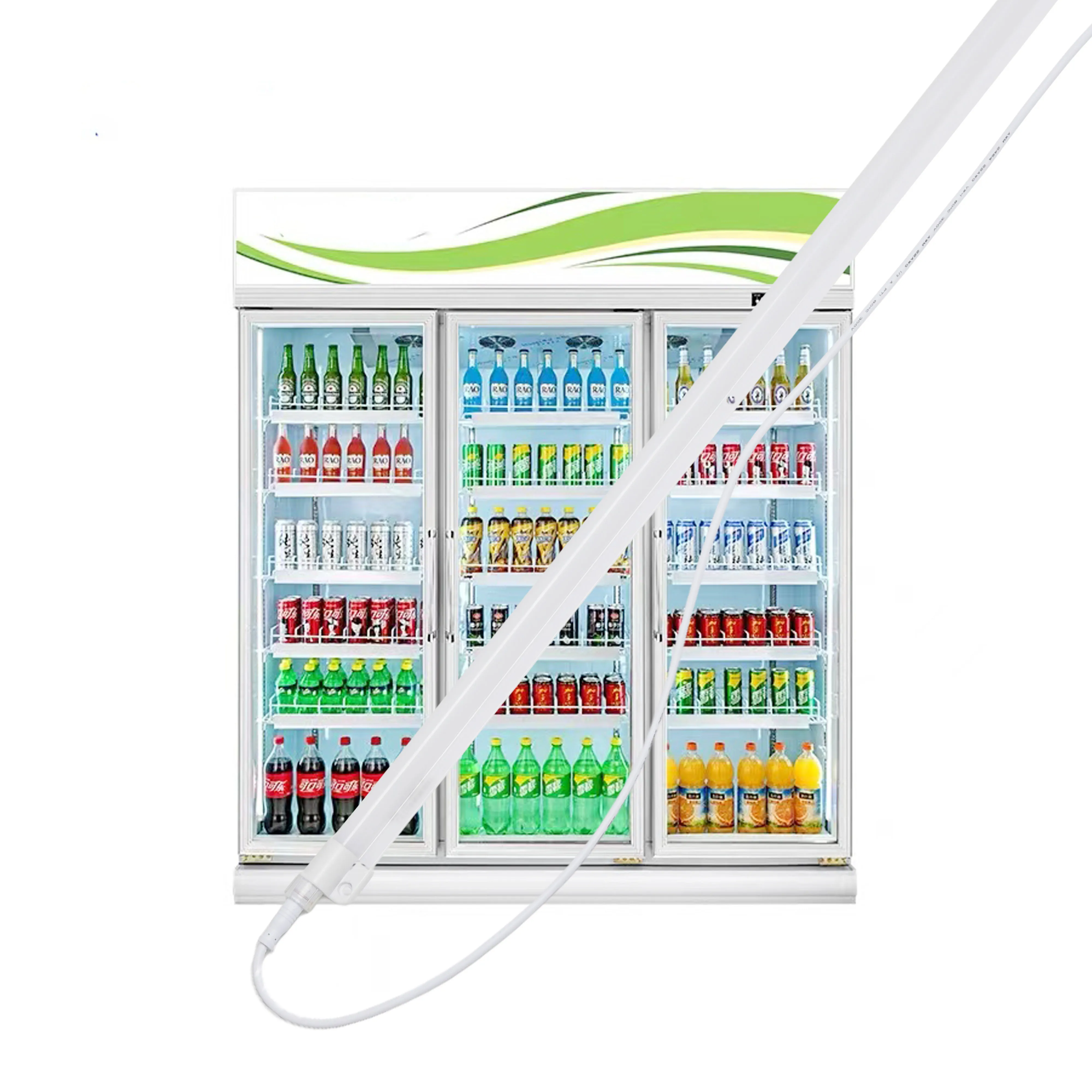 900MM 12W 12-220V  SMD2835 LED Refrigerator Lamp  IP65 Waterproof Freezer Lamp Custom design