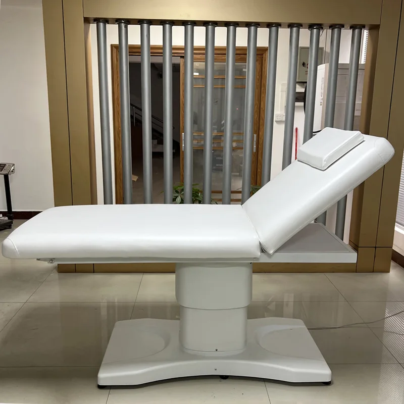 Steel Base White Beauty Massage Bed Face Bed Hot Sale All Beauty Salon Furniture Massage Table Modern Height Adjustable Noir Bed