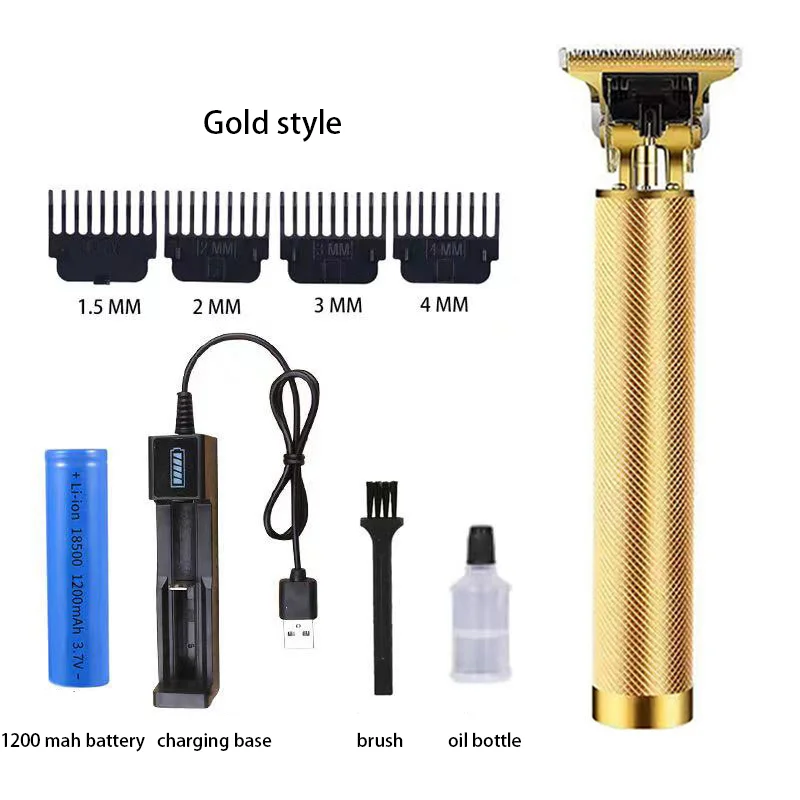 Free Sample For Men Professional Cutting Shaving Machine Cordless Vintage T9 Professional Hair Trimmer For Man