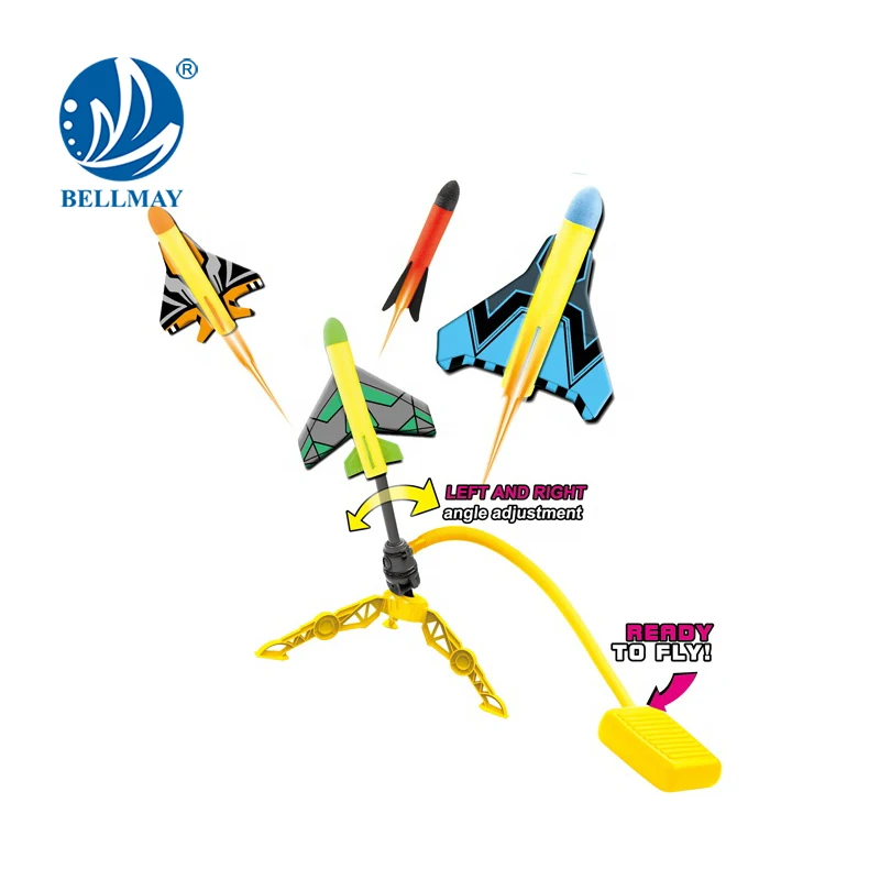 Bemay Toy Sports  Plane Launcher Air Pump Rocket Toys For Kids Outdoor And Indoor Toys Games