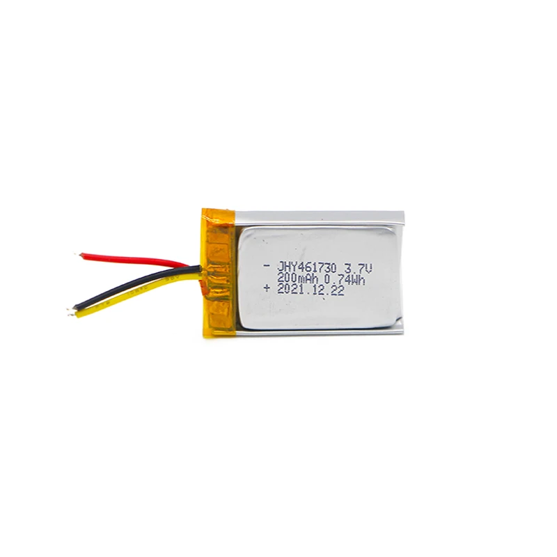 JeHeYuan 3.7V 461750 Rechargeable Lithium Polymer Battery 200mAh In Stock