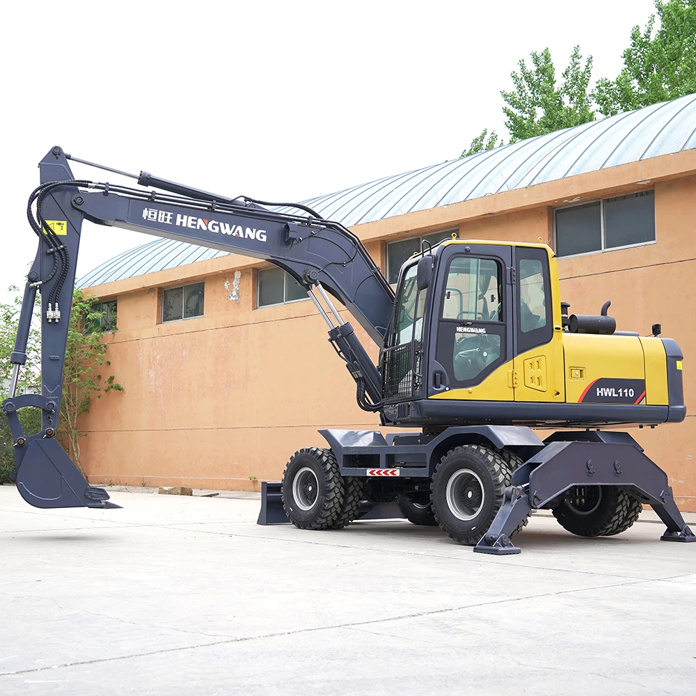 Earth moving machinery HENGWANG Track excavator 6 ton 7 ton 8 ton 9 ton 11ton 15 ton Wheel Excavators