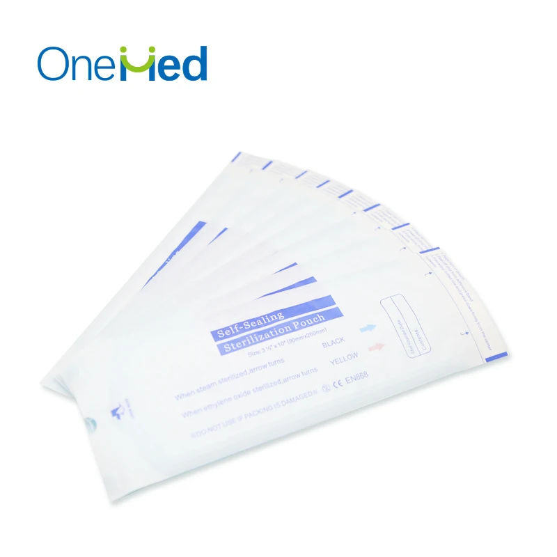 HOT sale Sterilization Pouches for Dentist Tools medical self sealing sterilization pouch