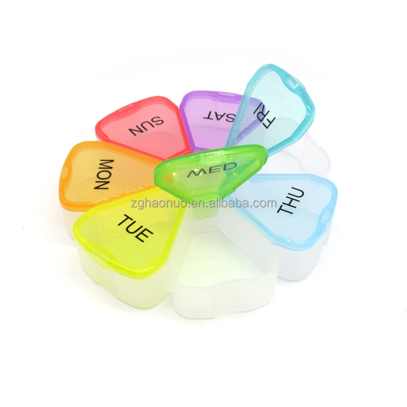 7 Days Pill Storage Cases Thick Pills Organizer Portable Travel Medicine Box Sturdy Material Weekly Pill Box