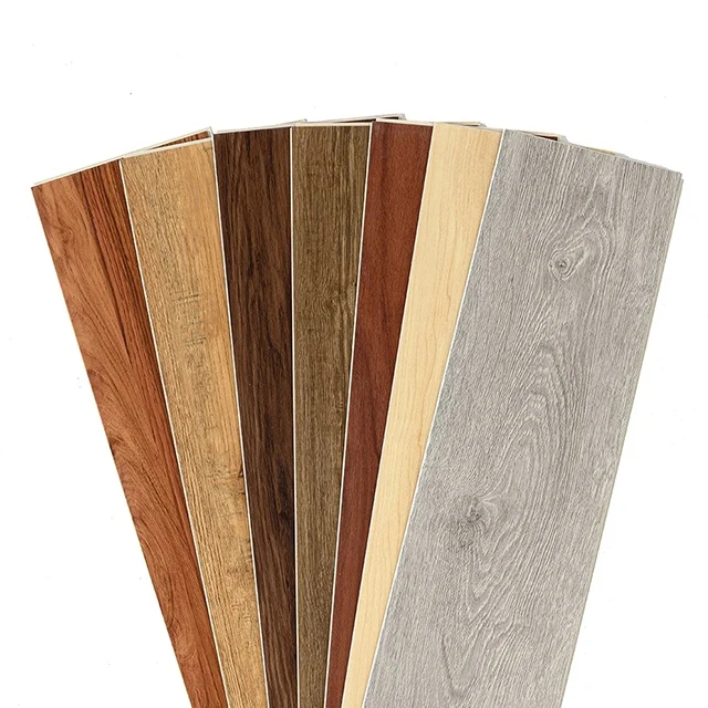 Wood Veneer Spc Flooring for Home Easy to Clean EN ISO EN 434 Factory Competitive Price 4.5mm 5mm 6mm