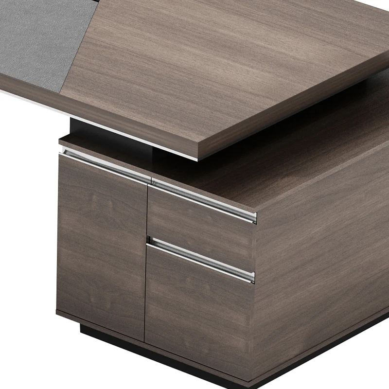 High End Office Furniture Escritorio De Oficina Mdf Board Executive Boss Office Desk L Shape Factory Design Luxury Office Table
