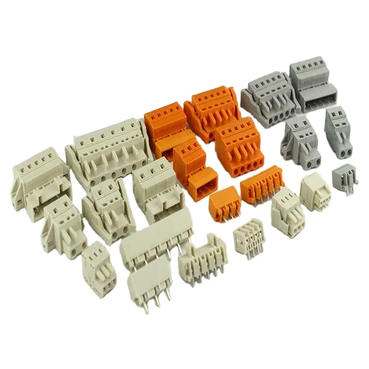 2.5mm/3.5mm/5.0mm/7.5mm Pitch Spring MCS Connectors Pluggable Male And Female Terminal Blocks