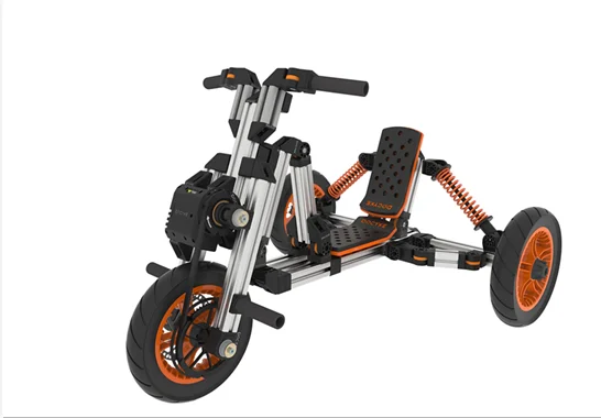 2021  New fashion docyke kid electric car diy Indoor outdoor use present deformable growth