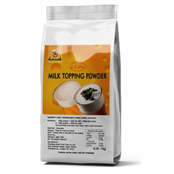 
milk topping powder milk cover powder of cheese flavor 