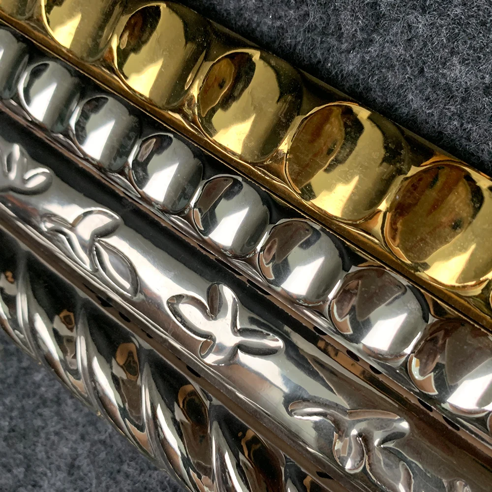 Gold Trim Tiles Silver Pencil Border Tile 40x300mm Price in FOSHAN