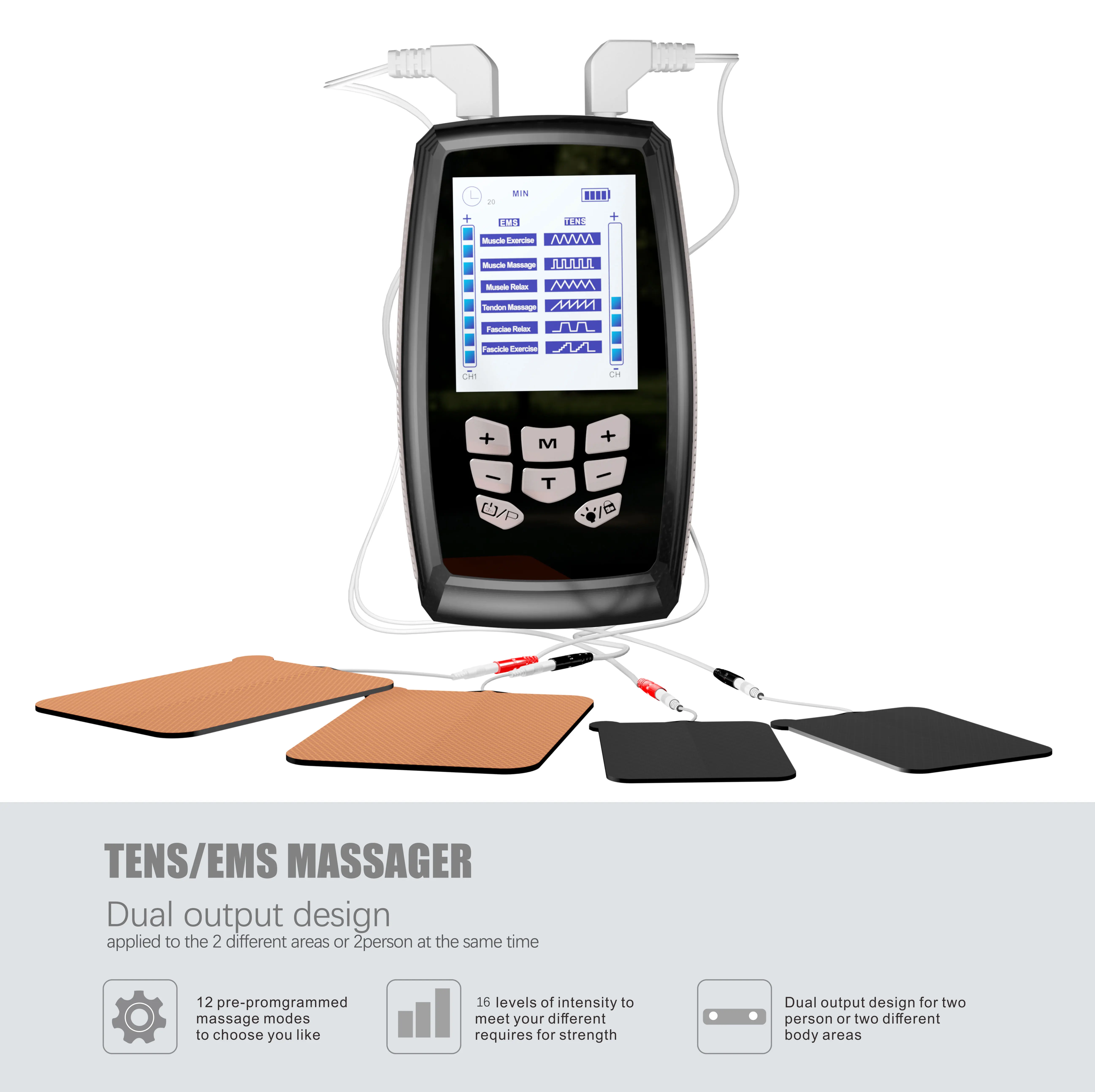 Medical electrode tens  Pain Physical Therapy Equipments tens machine portable