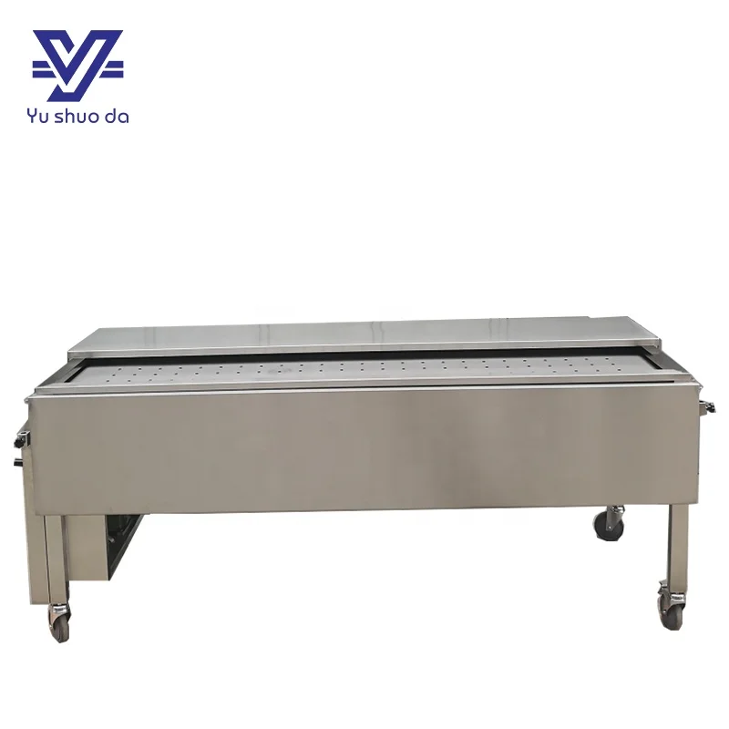 Hot sale dissecting equipment with cover manual morgue table that can hold formalin