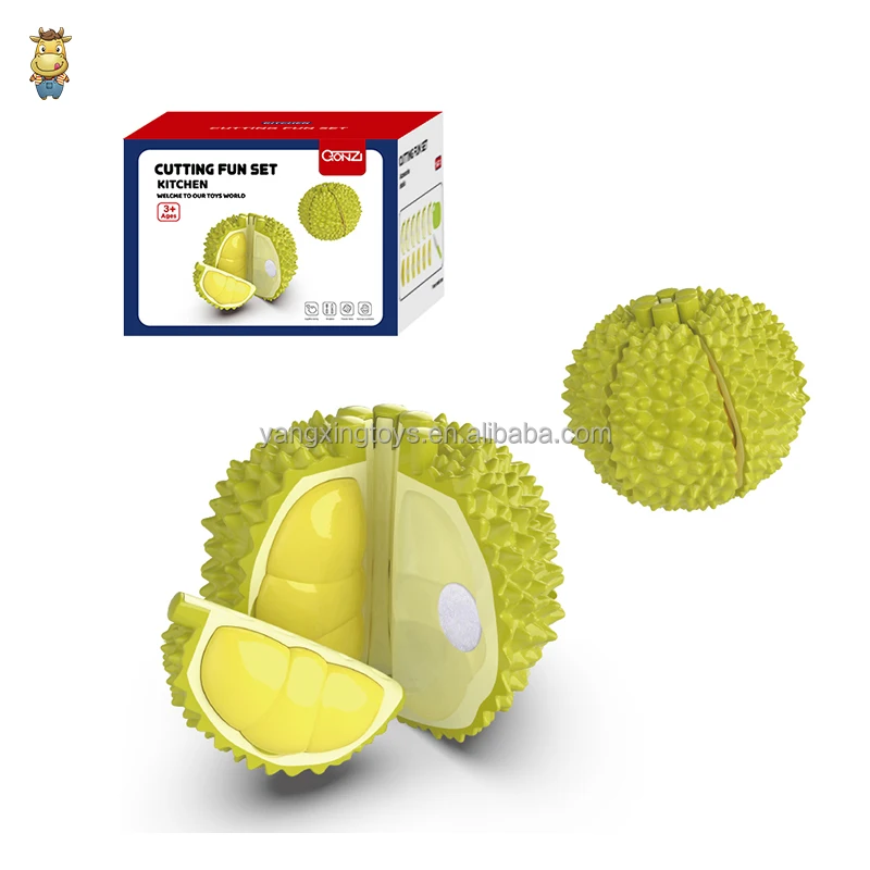 Children Simulation Fruit Durian Cutting Game Kitchen Cutting Toys