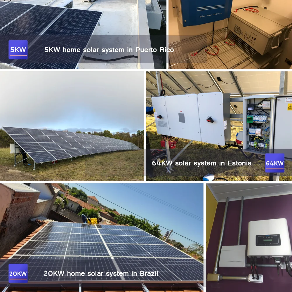 DAH Solar  household Hybrid 5kw  10kw off Grid Home Mini Solar Panel Battery Lighting Power System