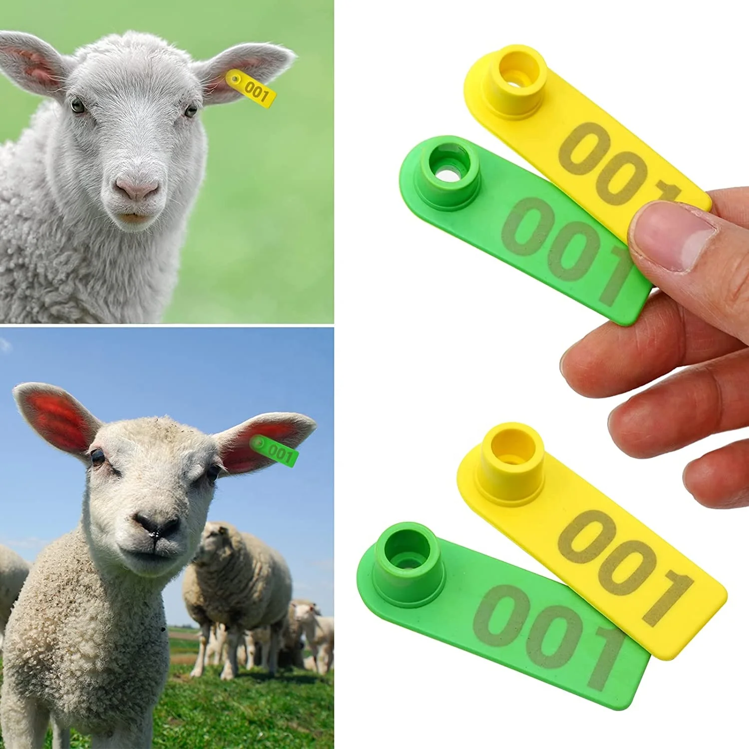 OTPS livestock tagger Animal Earing Tags Sheep Labels Logo Tpu Goat Ear Tag Sheep Eartag For Goats