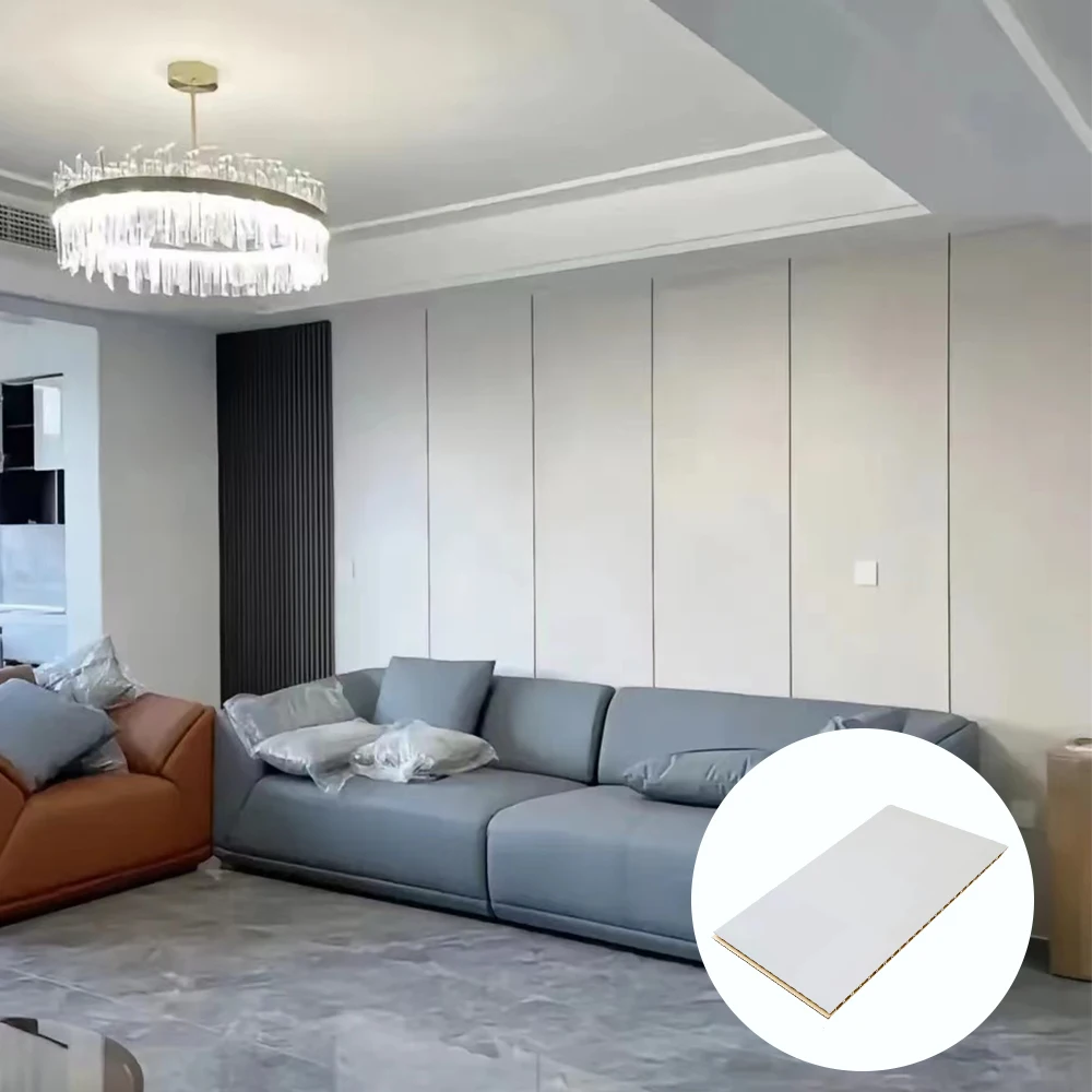 Заводское производство, облицовка интерьера, инженерная пластина, бесшовная сплайсинговая стеновая панель из бамбукового волокна