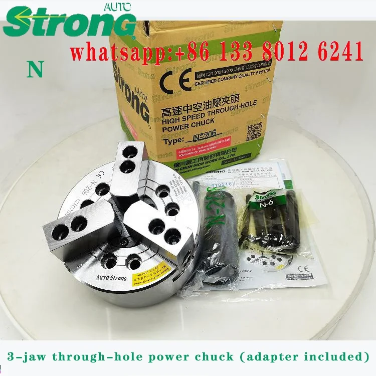 Тайваньский бренд AUTOSTRONG3-jaw сквозной патрон N-204 N-205 N-206 N-208 N-210 N-212 N-215