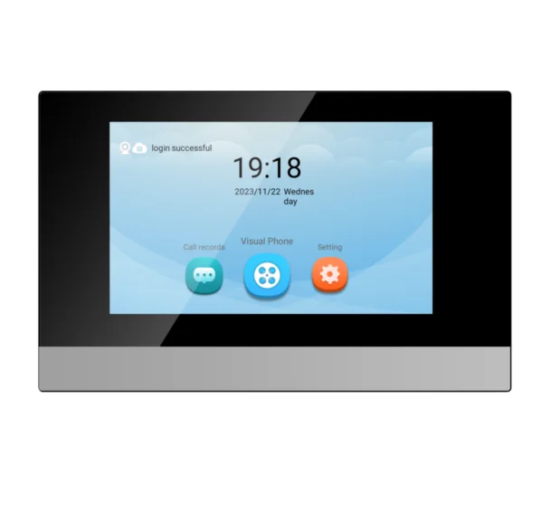 7 inch Android touch screen POE Ethernet Wholesale indoor Video Door monitor Wireless IP Camera video door phone indoor monitor