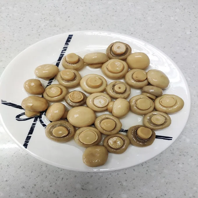 sour whole mushroom canned food with jars