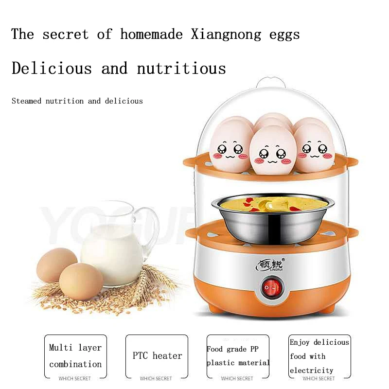 Chinese Suppliers Hot Sale Multifunctional Mini Stainless Steel Automatic Power Off Cooker Electric Egg Boiler