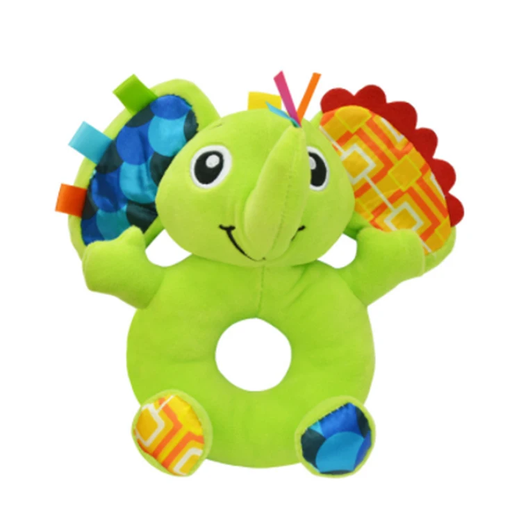 5 animal design rattles 0-12 months baby sensory round rattle baby rattles hand bell toy for children