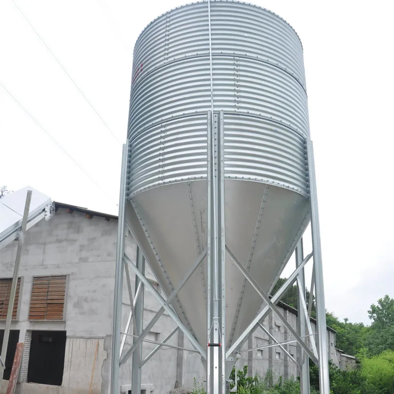 High-quality grain and chicken feed soybeans and corn galvanized sheets poultry and chicken storage grain silo material tower