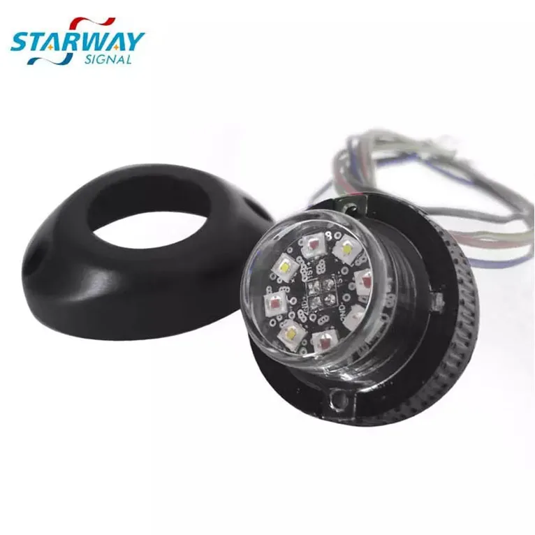 Starway Bi-Color  LED hide away strobe light kit warning hide away light  Covert bullet LED hideaway lights for truck and AMS
