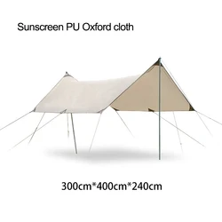 Ready to Ship!420D Oxford Cloth  Rain Fly Tarp Tent Camping Shelter Tent with poles
