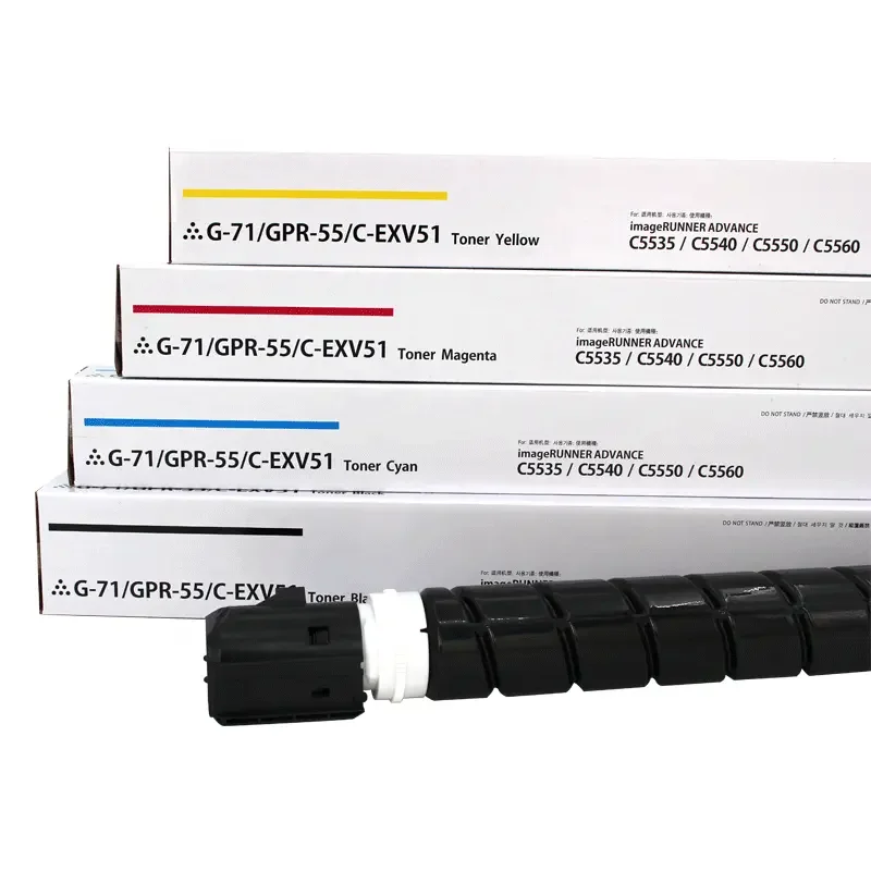 Exv51 Npg71 Npg-71 Npg 71 Ink Toner Use for Canon Imagerunner C5560 C5540 C5535 C5550 Copier Toner Cartridge