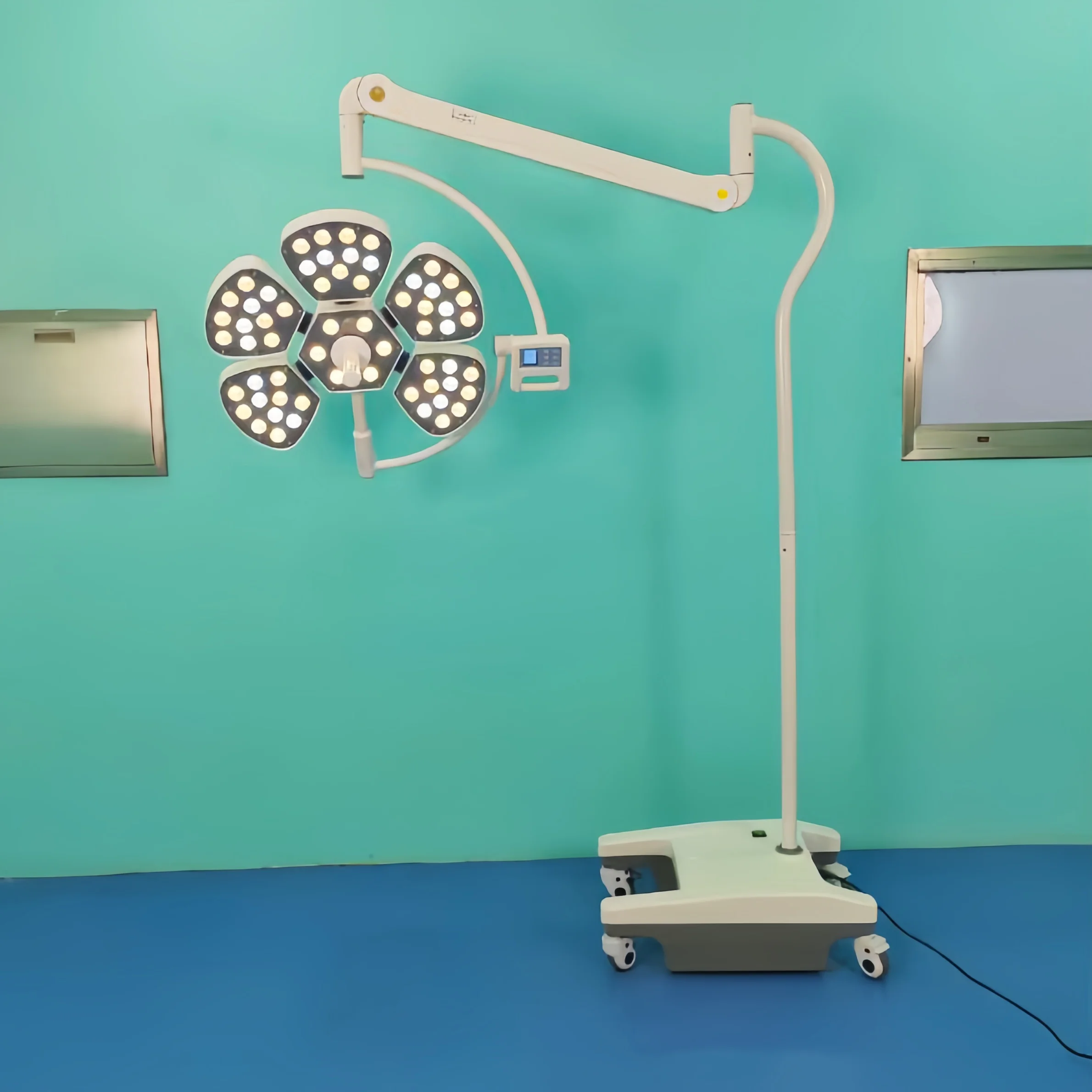 Hospital Clinic Adjustable Multi-point Lamp Source Illuminance 40000-180000Lux LED Examination Operating Light For ICU Surgical