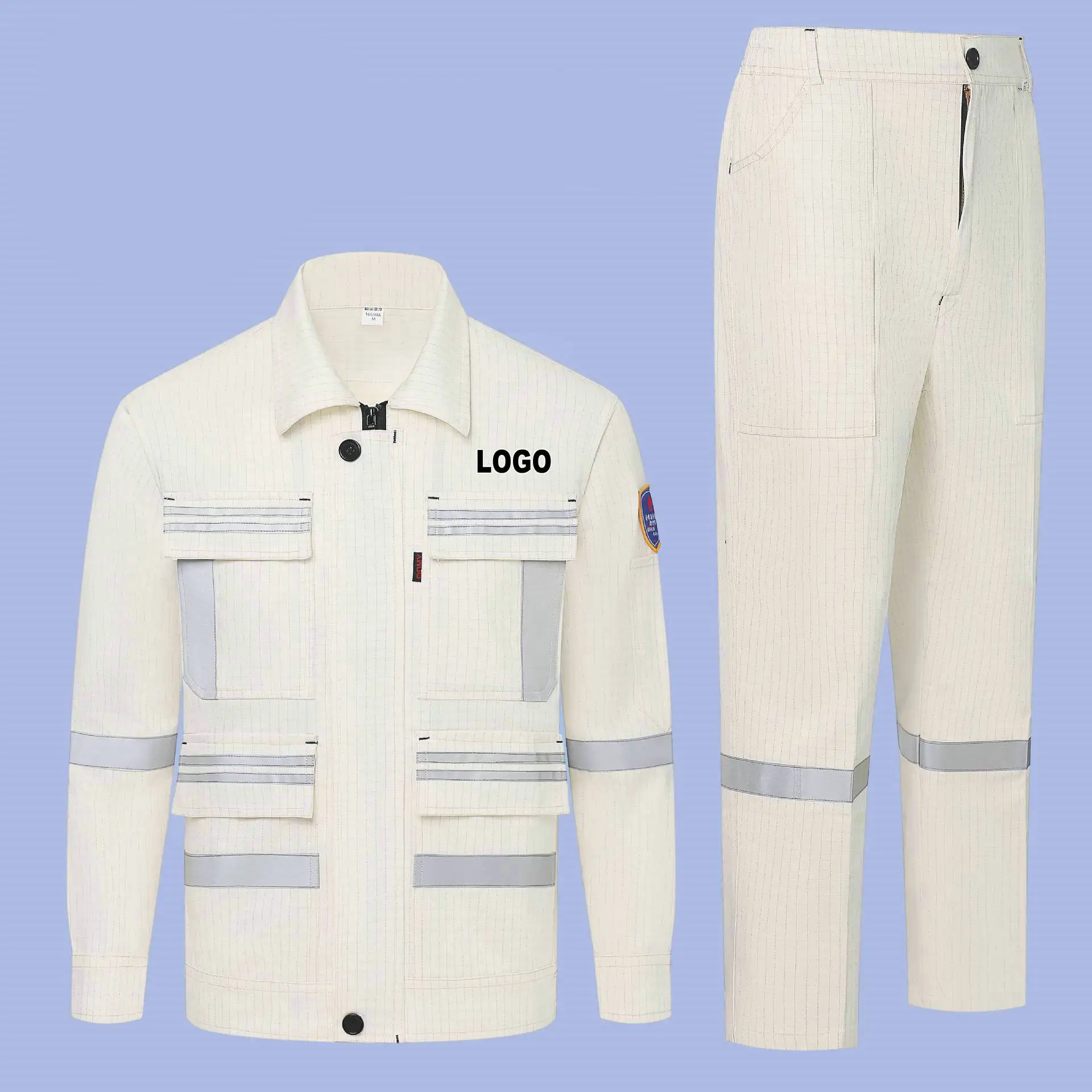 Long Sleeves Welder Weldin g FR Flame Retardant Anti Static Workwear Work Clothes For Men