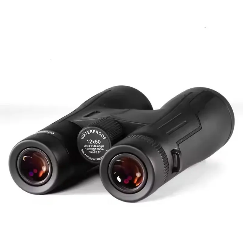 IPX7 Waterproof 12x50 Glass Dielectric Coated Prism Binoculars with Image Stabilization P3C Phase Film Telescope for Outdoor Use