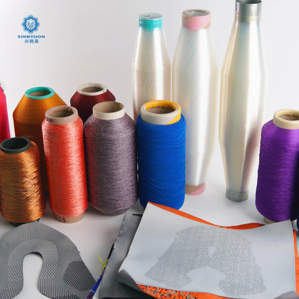 Monofilament water bottles OBP marine regeneration 150D 48F recycled ocean plastic yarn with prenet for shoe upper