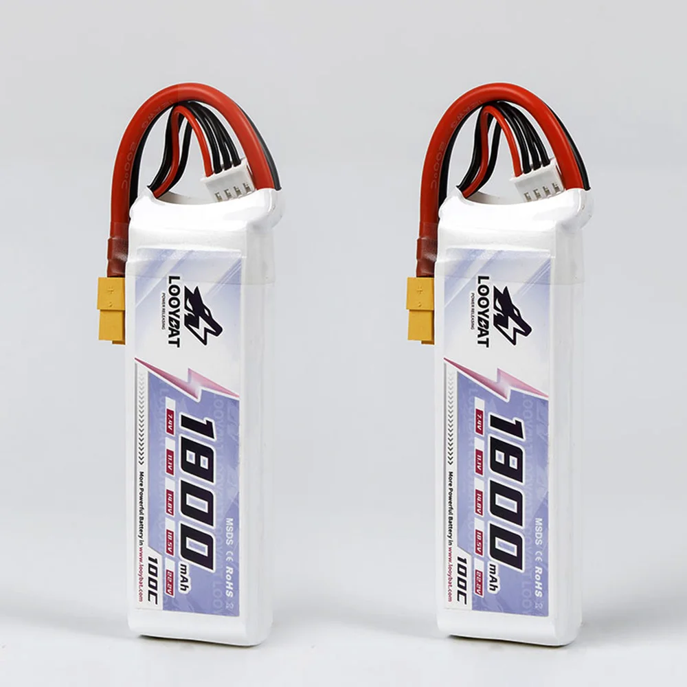 RC Hobby Professional 1800mAh 100C 120C 3S 6S 4S 14.8V 22.2V Rechargeable Lipo FPV RC Car Battery With XT60 For PFV Racing