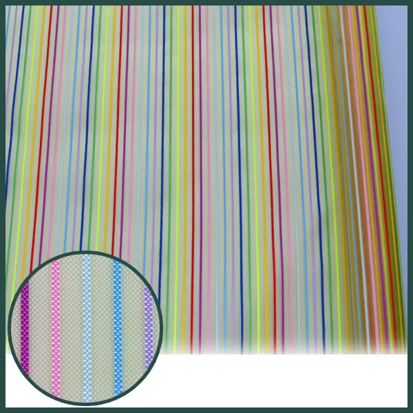 High Strength Safety  Colourful Stripe Filter Net Nylon Mesh for Shopping Bags