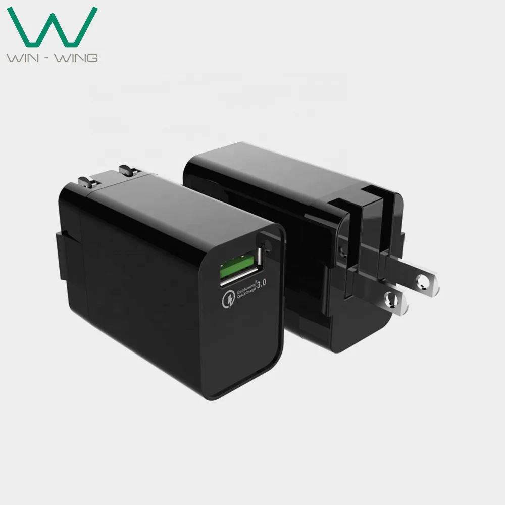 
Wall charger QC 3.0 5V/9V/12V 18W USB charger US EU AUS UK PLUG 