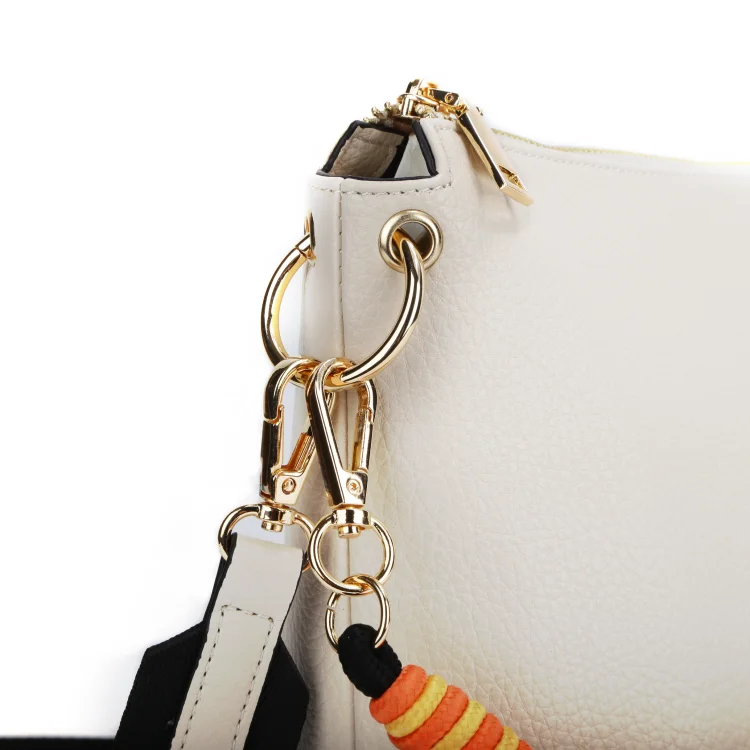 Global Supply Chain Custom Manufacture #C10 Pu Leather Trendy Elegant Lady Shoulder Crossbody Bag For Men Women With Woven Strap
