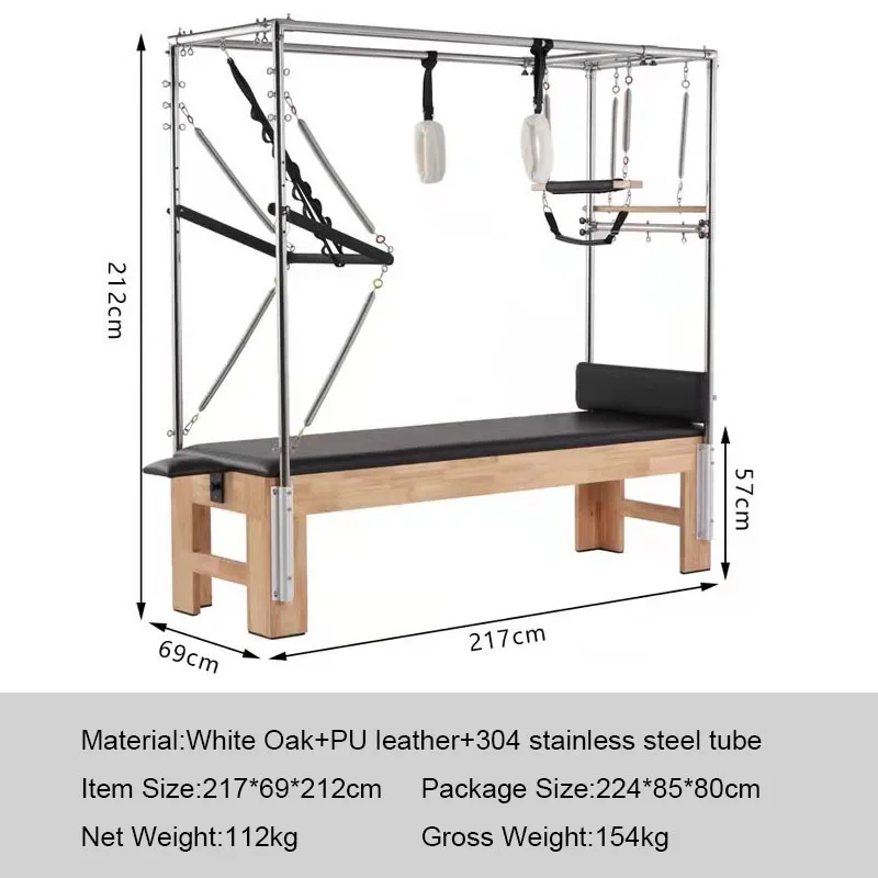 or sale studio home yoga body sculpting foldable portable wood pilates reformer bed