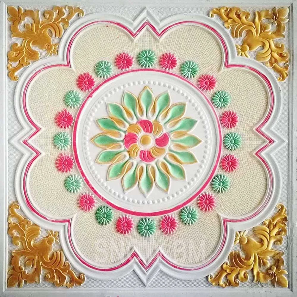 Custom Color Suspended Glass Fiber Reinforced Color Plaster False Ceiling Board