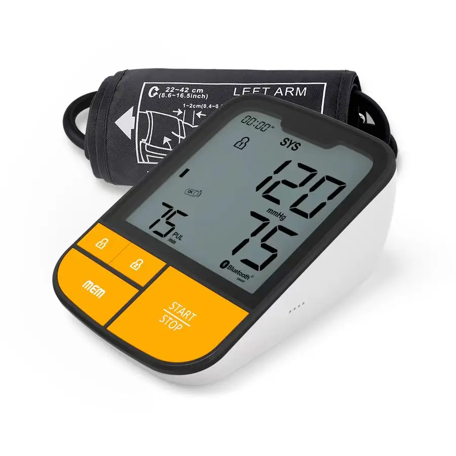 Hot Sale LCD Display Rechargeable Digital Blood Pressure Monitor Bluetooth Arm Sphygmomanometer